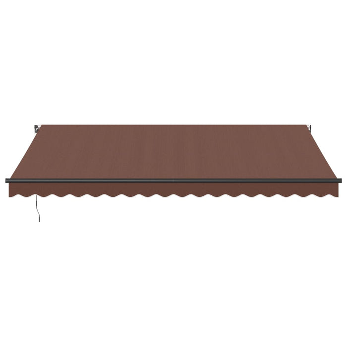 Copertina retractabilă manual, maro, 450x350 cm - WALTI WALTI