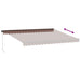 Copertina retractabilă manual cu LED-uri, maro, 450x350 cm - WALTI WALTI