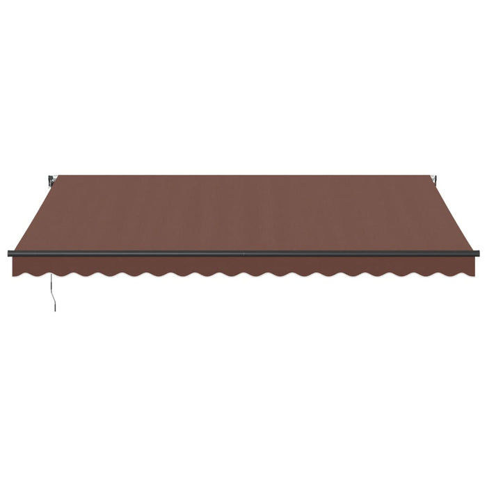 Copertina retractabilă automat cu LED-uri, maro, 450x350 cm - WALTI WALTI