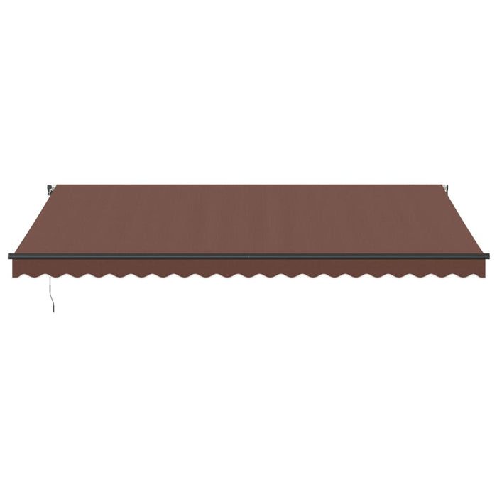 Copertina retractabilă manual, maro, 500x350 cm - WALTI WALTI