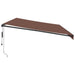 Copertina retractabilă automat cu LED-uri, maro, 600x350 cm - WALTI WALTI