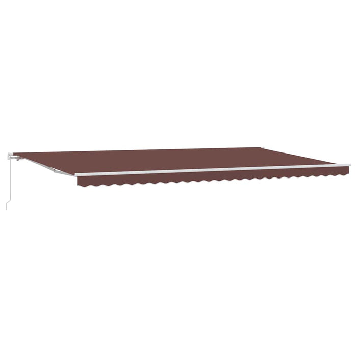 Copertină retractabilă manual, maro, 600x300 cm - WALTI WALTI