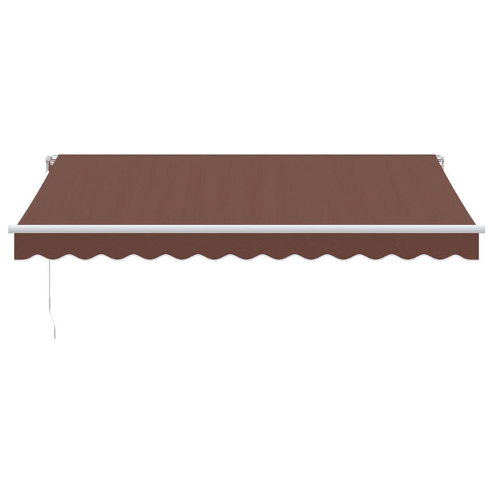 Copertină retractabilă manual, maro, 350x250 cm - WALTI WALTI