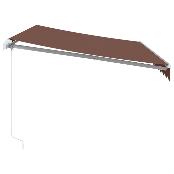 Copertină retractabilă manual, maro, 350x250 cm - WALTI WALTI