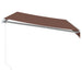 Copertină retractabilă manual, maro, 350x250 cm - WALTI WALTI