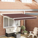 Copertină retractabilă manual, maro, 300x250 cm - WALTI WALTI