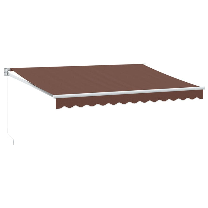 Copertină retractabilă manual, maro, 350x250 cm - WALTI WALTI