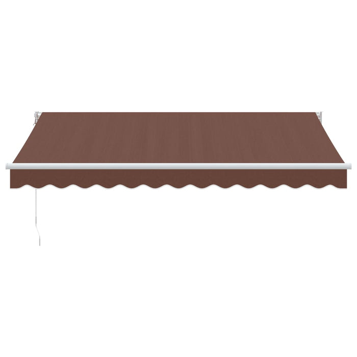 Copertină retractabilă manual, maro, 350x250 cm - WALTI WALTI
