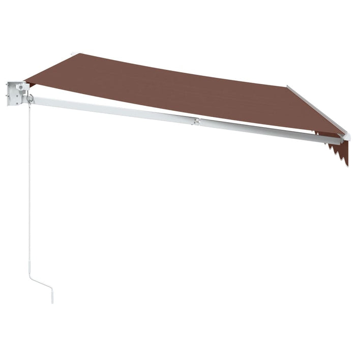 Copertină retractabilă manual, maro, 350x250 cm - WALTI WALTI