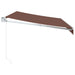 Copertină retractabilă manual, maro, 350x250 cm - WALTI WALTI