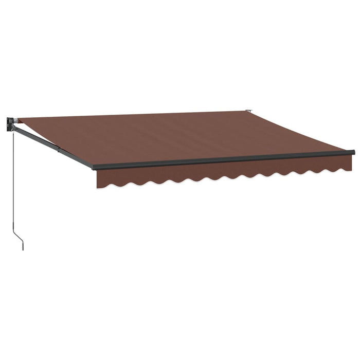 Copertină retractabilă manual, maro, 350x250 cm WALTI