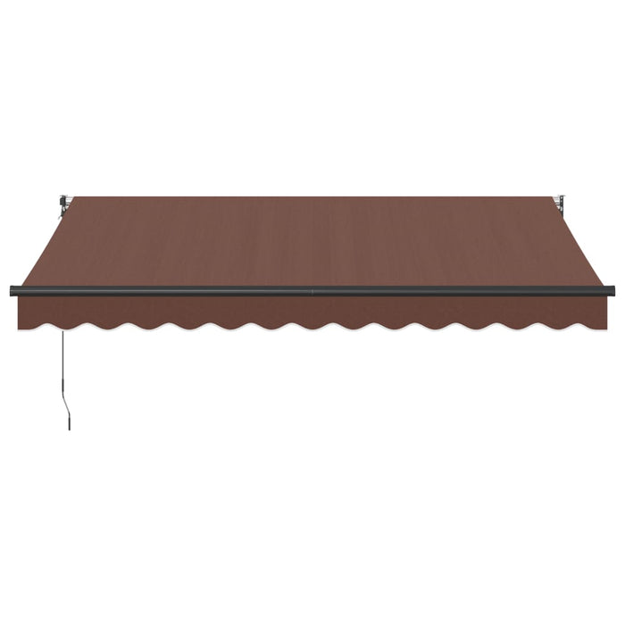 Copertină retractabilă manual, maro, 350x250 cm WALTI