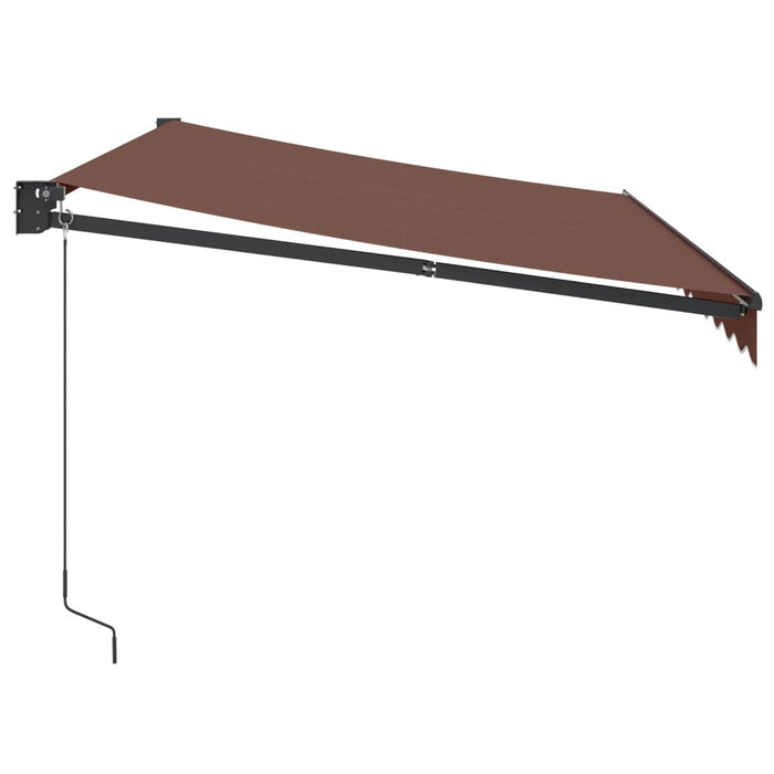 Copertină retractabilă manual, maro, 350x250 cm WALTI