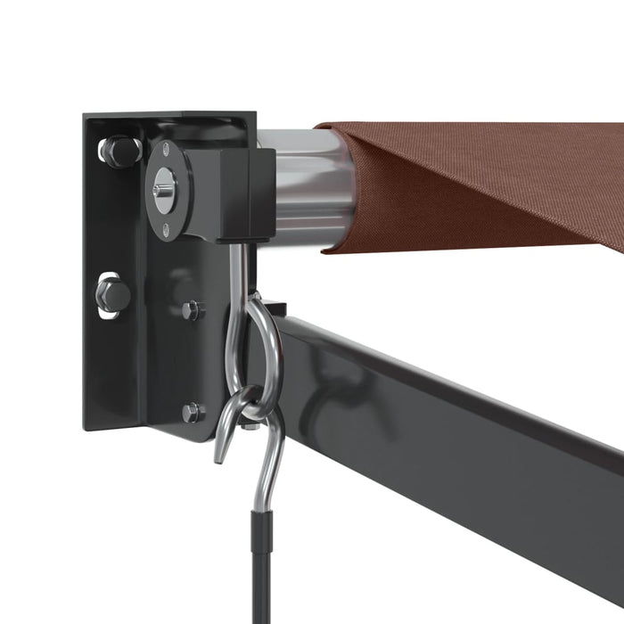 Copertină retractabilă manual, maro, 350x250 cm WALTI