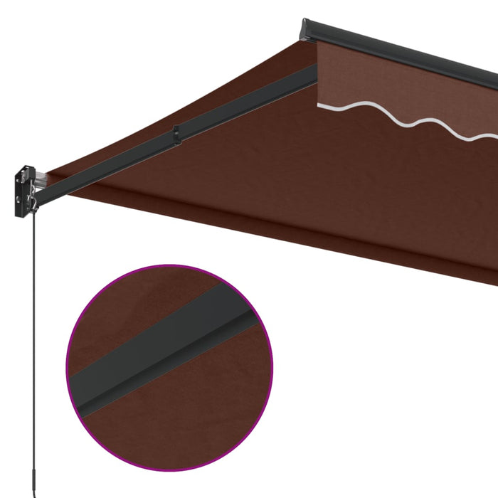 Copertină retractabilă manual, maro, 350x250 cm WALTI