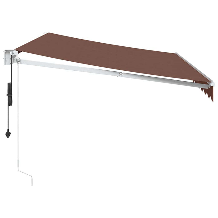 Copertina retractabilă automat, maro, 350x250 cm - WALTI WALTI