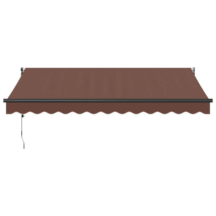 Copertina retractabilă automat, maro, 350x250 cm - WALTI WALTI