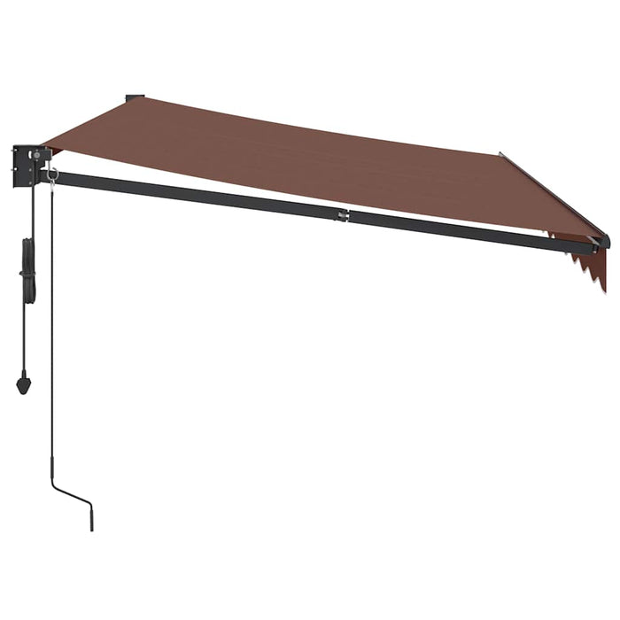 Copertina retractabilă automat, maro, 350x250 cm - WALTI WALTI