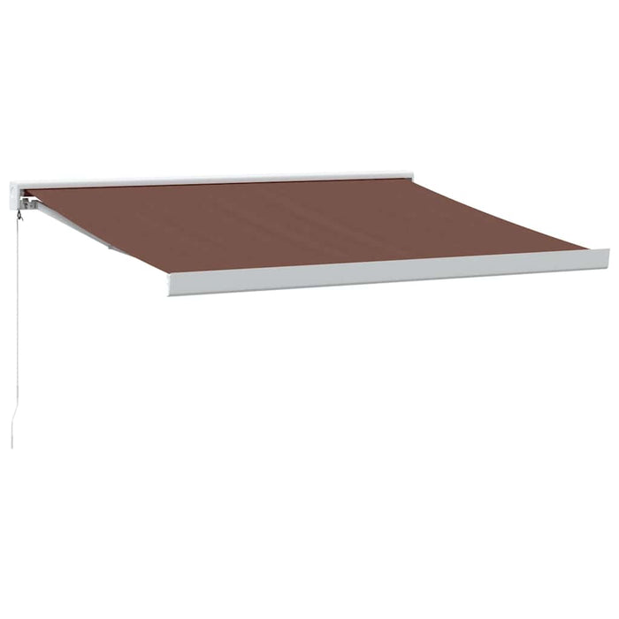 Copertină retractabilă manual, maro, 350x250 cm - WALTI WALTI