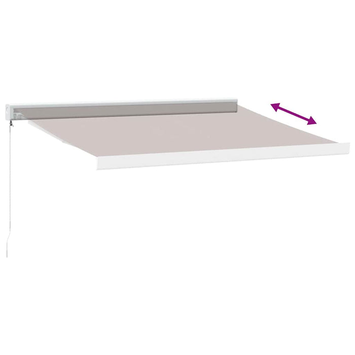 Copertină retractabilă manual, maro, 350x250 cm - WALTI WALTI