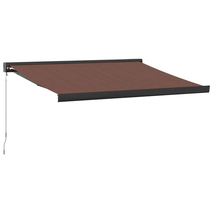 Copertină retractabilă manual, maro, 350x250 cm WALTI