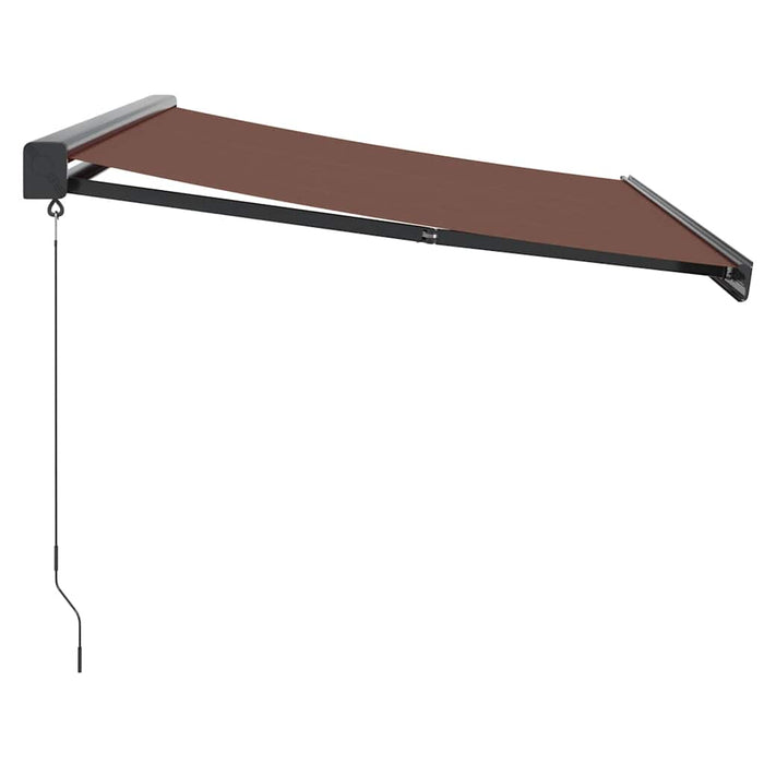 Copertină retractabilă manual, maro, 350x250 cm WALTI