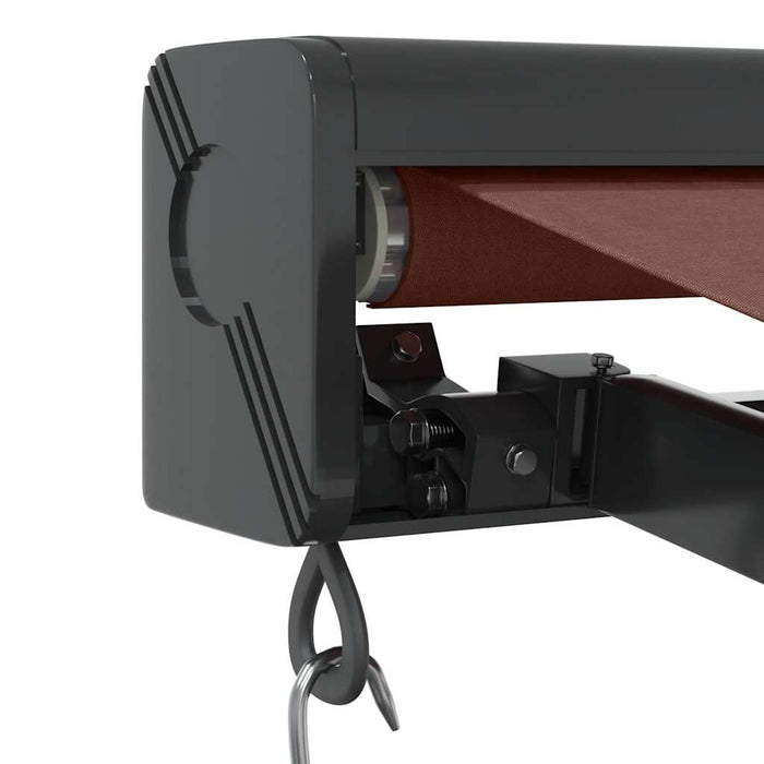 Copertină retractabilă manual, maro, 350x250 cm WALTI
