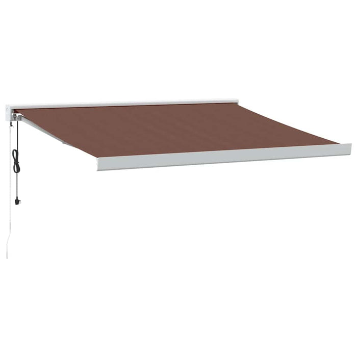 Copertina retractabilă automat, maro, 350x250 cm WALTI