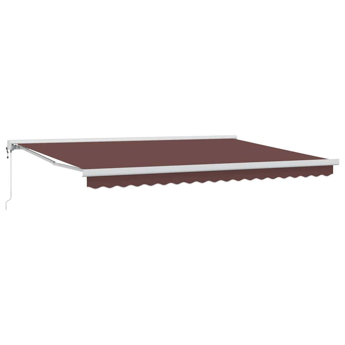 Copertina retractabilă automat, maro, 450x300 cm WALTI