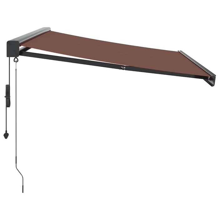 Copertina retractabilă automat, maro, 350x250 cm WALTI