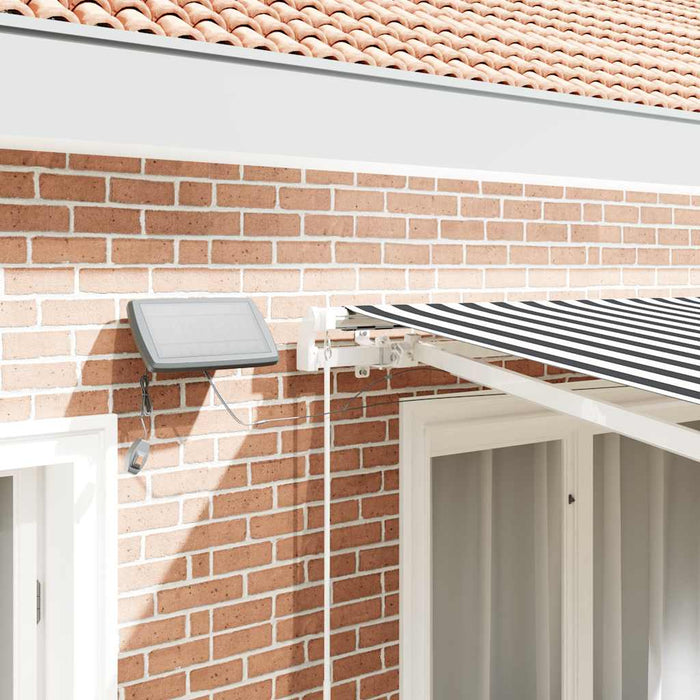 Copertină retractabilă manual cu LED, antracit/alb, 300x250 cm WALTI