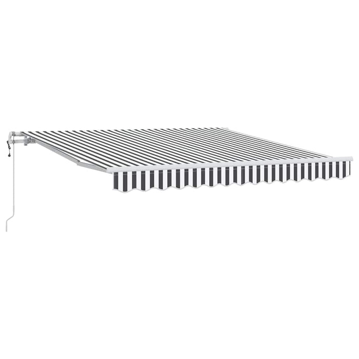 Copertină retractabilă automat, antracit/alb, 300x250 cm - WALTI WALTI