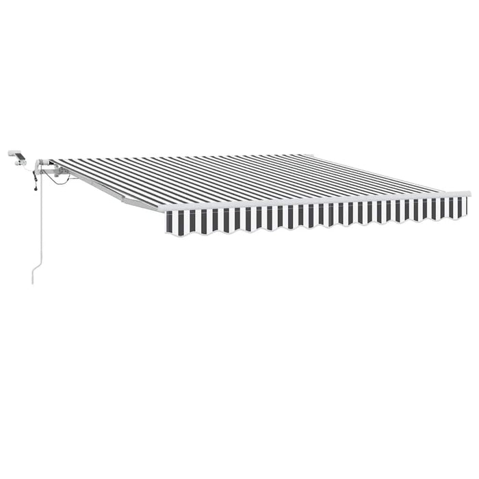 Copertină retractabilă automat cu LED, antracit/alb, 300x250 cm - WALTI WALTI
