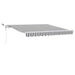 Copertină retractabilă automat cu LED, antracit/alb, 300x250 cm - WALTI WALTI