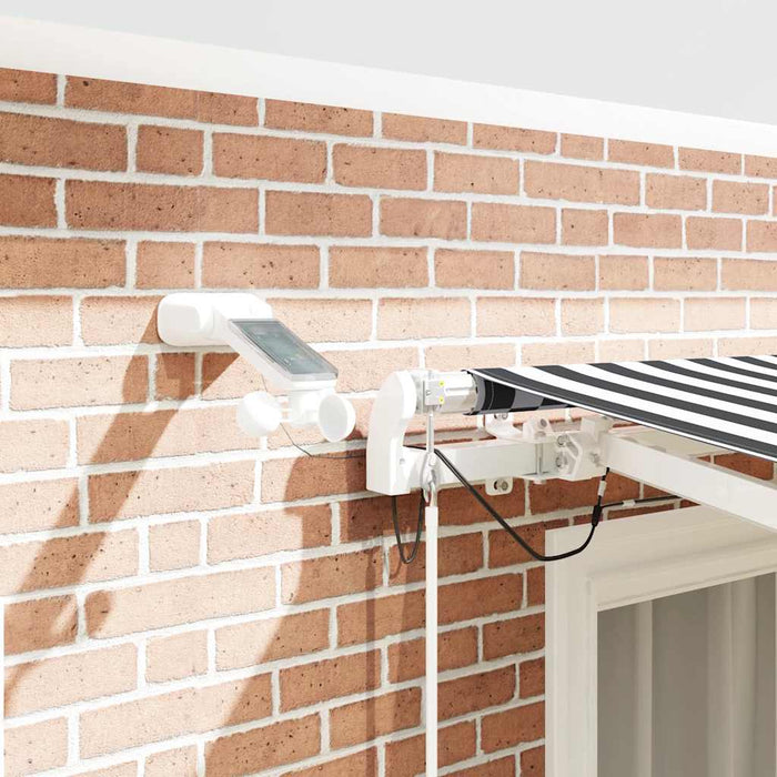 Copertină retractabilă automat cu LED, antracit/alb, 300x250 cm - WALTI WALTI