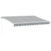 Copertină retractabilă manual cu LED, antracit/alb, 350x250 cm - WALTI WALTI
