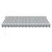 Copertină retractabilă manual cu LED, antracit/alb, 350x250 cm - WALTI WALTI