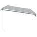 Copertină retractabilă manual cu LED, antracit/alb, 350x250 cm - WALTI WALTI