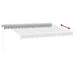 Copertină retractabilă manual cu LED, antracit/alb, 350x250 cm - WALTI WALTI