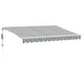Copertină retractabilă automat cu LED, antracit/alb, 350x250 cm - WALTI WALTI