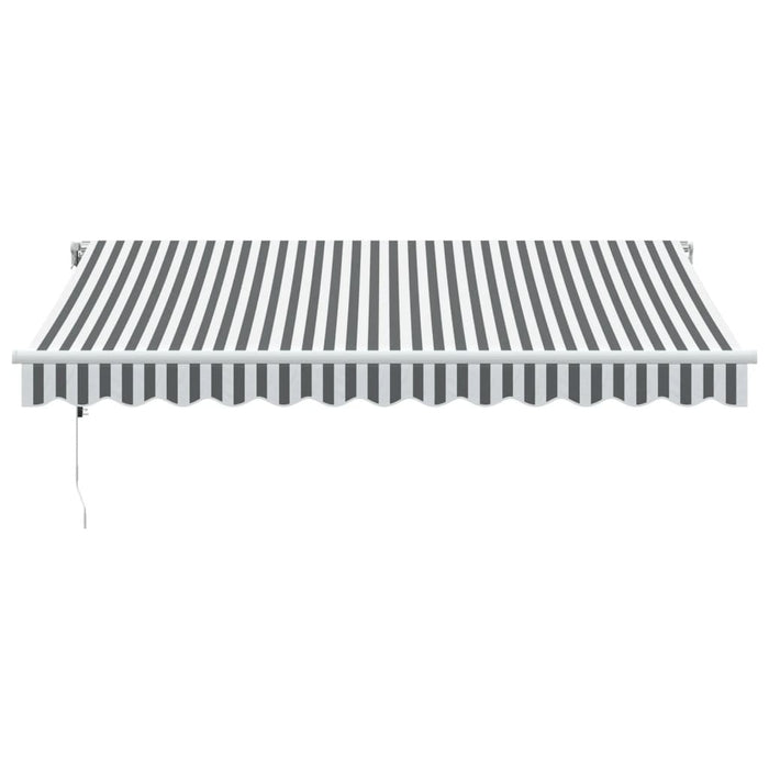 Copertină retractabilă automat cu LED, antracit/alb, 350x250 cm - WALTI WALTI