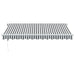 Copertină retractabilă automat cu LED, antracit/alb, 350x250 cm - WALTI WALTI