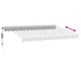 Copertină retractabilă automat cu LED, antracit/alb, 350x250 cm - WALTI WALTI