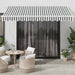 Copertină retractabilă automat cu LED, antracit/alb, 350x250 cm - WALTI WALTI