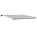 Copertină retractabilă manual cu LED, antracit/alb, 400x300 cm - WALTI WALTI