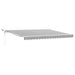 Copertină retractabilă automat cu LED, antracit/alb, 400x300 cm - WALTI WALTI