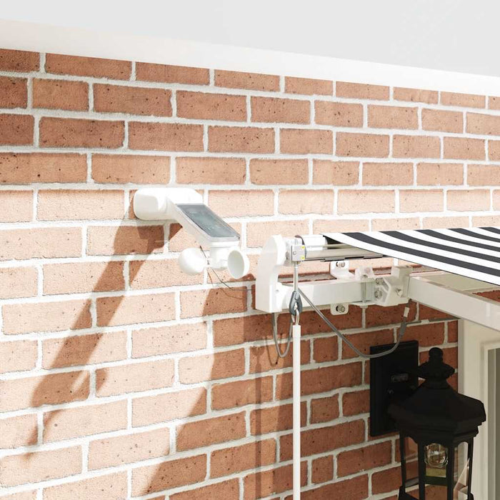 Copertină retractabilă automat cu LED, antracit/alb, 400x300 cm - WALTI WALTI
