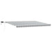 Copertină retractabilă manual cu LED, antracit/alb, 450x300 cm - WALTI WALTI