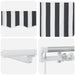 Copertină retractabilă manual cu LED, antracit/alb, 450x300 cm - WALTI WALTI