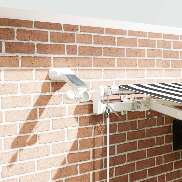 Copertină retractabilă automat cu LED, antracit/alb, 450x300 cm - WALTI WALTI